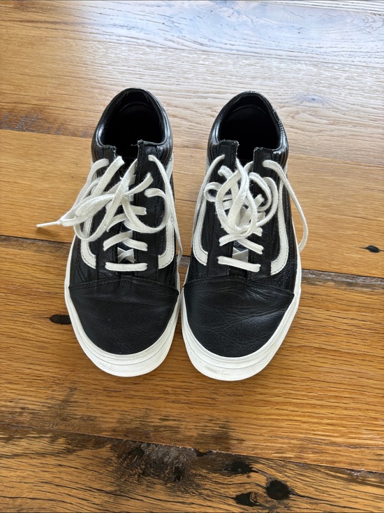 Vans Shoes - Vans Black and White Women's Low-Top Sneakers - Womens 7-1/2 (Mens 6)